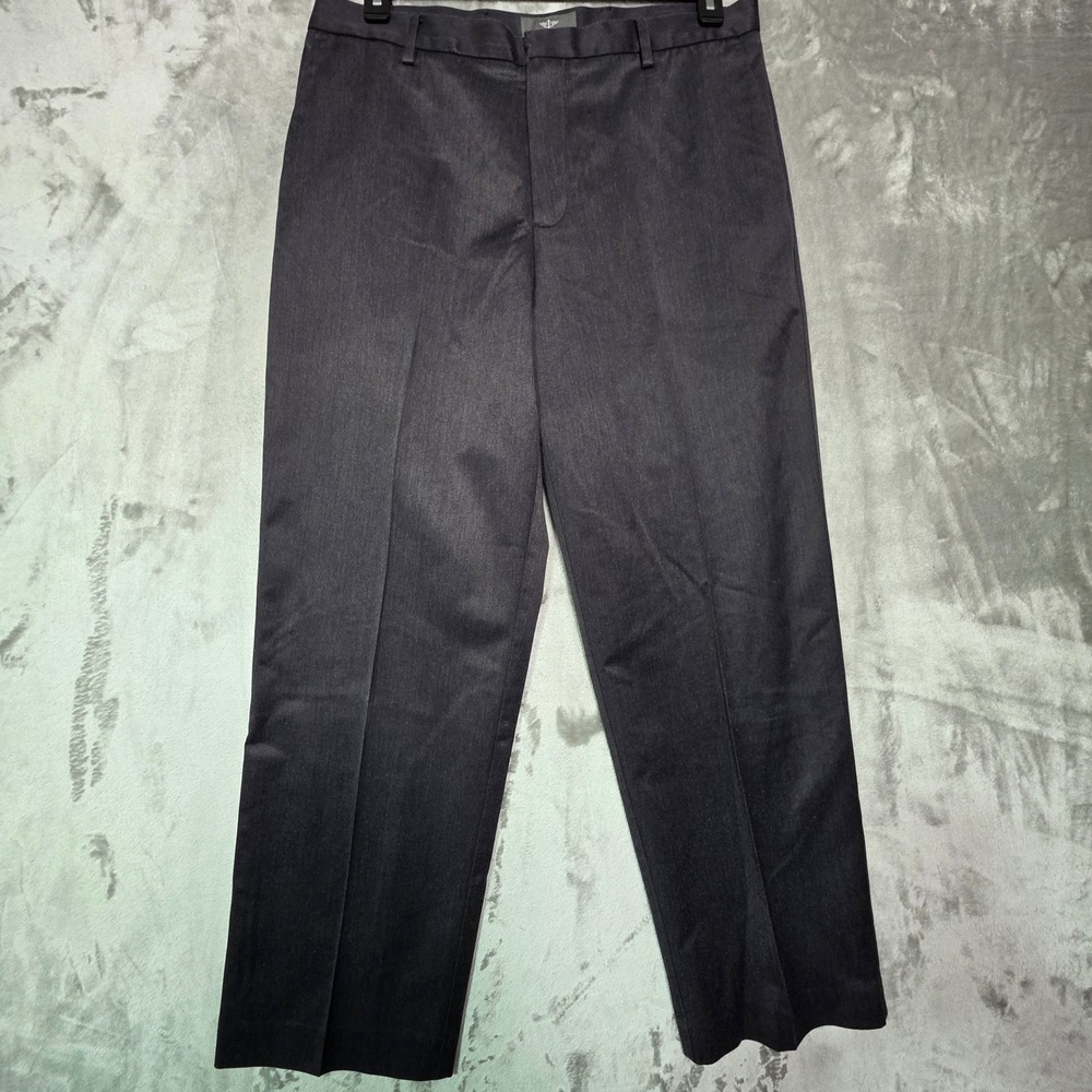 Dockers Iron Free Khaki Mens 34x30 D3 Classic Fit Charcoal Gray Dress Pants 1201